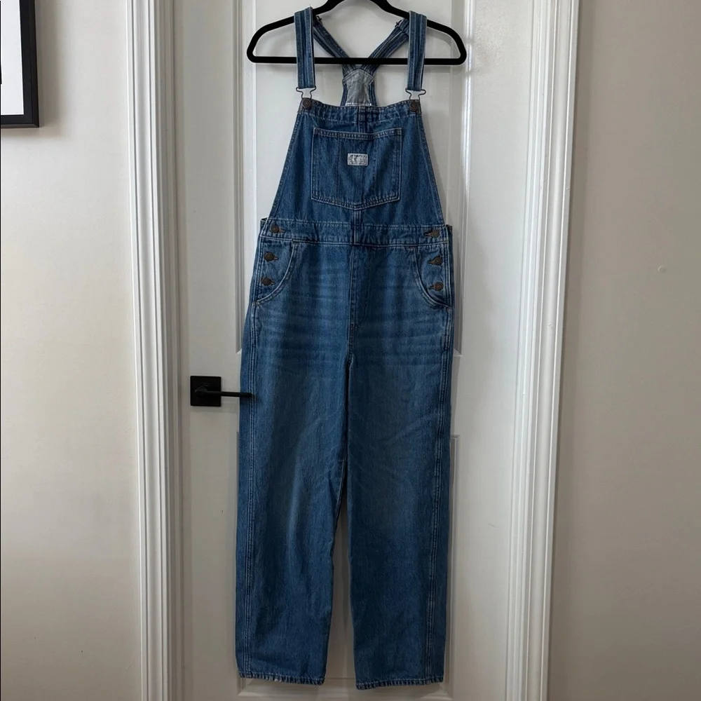 Levi's Blue Denim Overalls - Picture 1 of 5